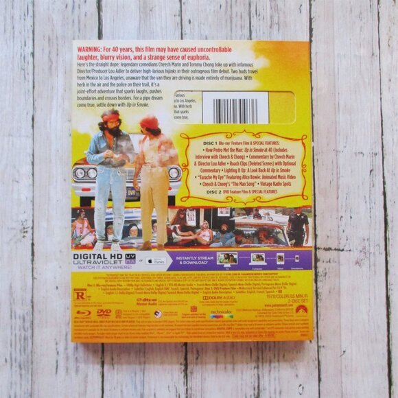 Cheech and Chong's Up in Smoke 40th Anniversary Blu-Ray + DVD Movie - Picture 2 of 6